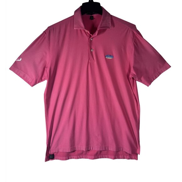 Peter Millar Pink Polo Men's Size‎ Medium Shirt Summer Comfort Golf Apparel - Picture 1 of 7